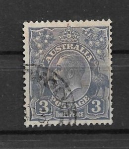 1929 Australia 72a 3p King George V used