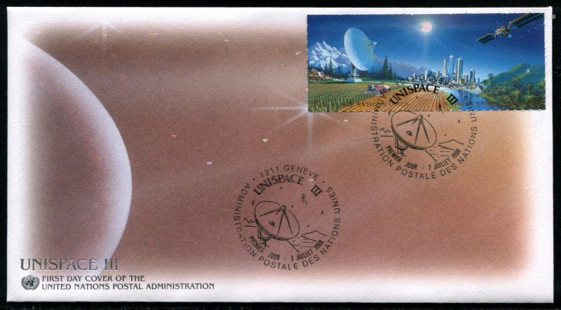 341a, 342 UN - Geneva Unispace FDC