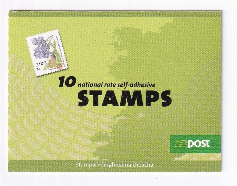 IRELAND 10 NATIONAL RATE SELF-ADHESIVES BOOKLET PO FRESH 