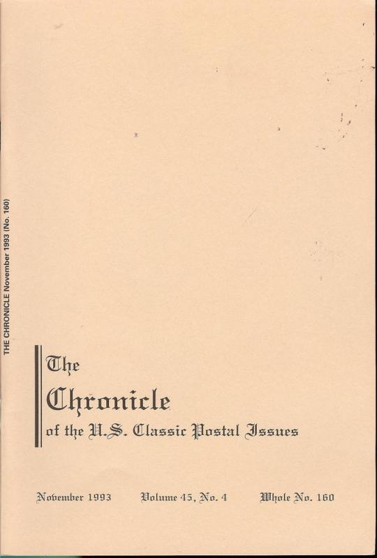 The Chronicle of the U.S. Classic Issues, Chronicle No. 160