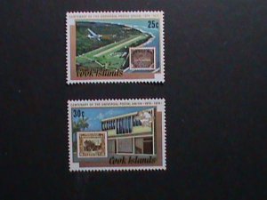 ​COOK ISLANDS 1974 SC#409-10 CENTENARY OF UPU -MNH   VF WE SHIP TO WORLDWIDE