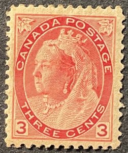 Canada #78 MH VF 3c Queen Victoria 1898 SCV ~ $90 [$077]