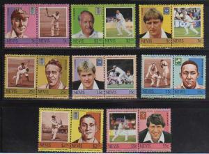 Nevis MNH sc# 383-90 Cricket 08CV $3.30