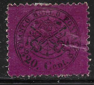 Italy Roman States #23 Unused reprint.