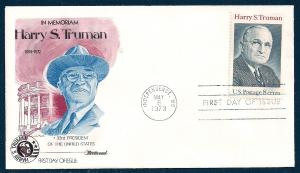 UNITED STATES FDC 8¢ Harry S Truman 1973 Fleetwood