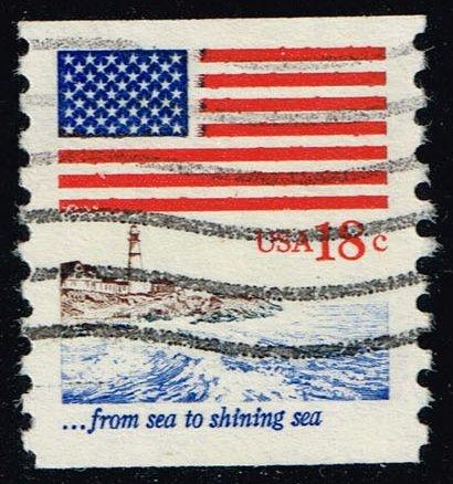 US #1891 Flag & Coastline; Used (0.25)