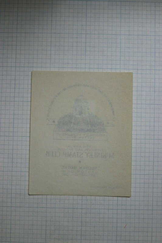 Mckinley Stamp Club Canton OH 100th Anniversary Postage Stamp Expo Souvenir Ad