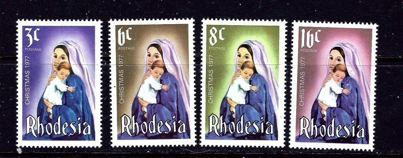 Rhodesia 387-90 MNH 1977 Christmas