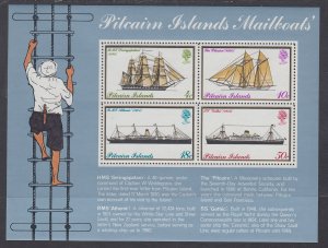 Pitcairn Islands 150a Ships Souvenir Sheet MNH VF