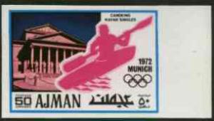 Ajman 1971 Canoeing 50dh from Munich Olympics imperf set ...