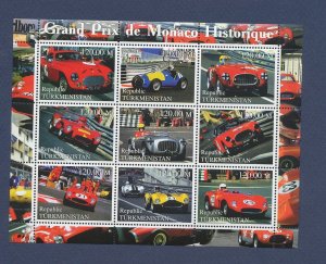 TURKMENISTAN - MNH S/S - Monaco Car Race