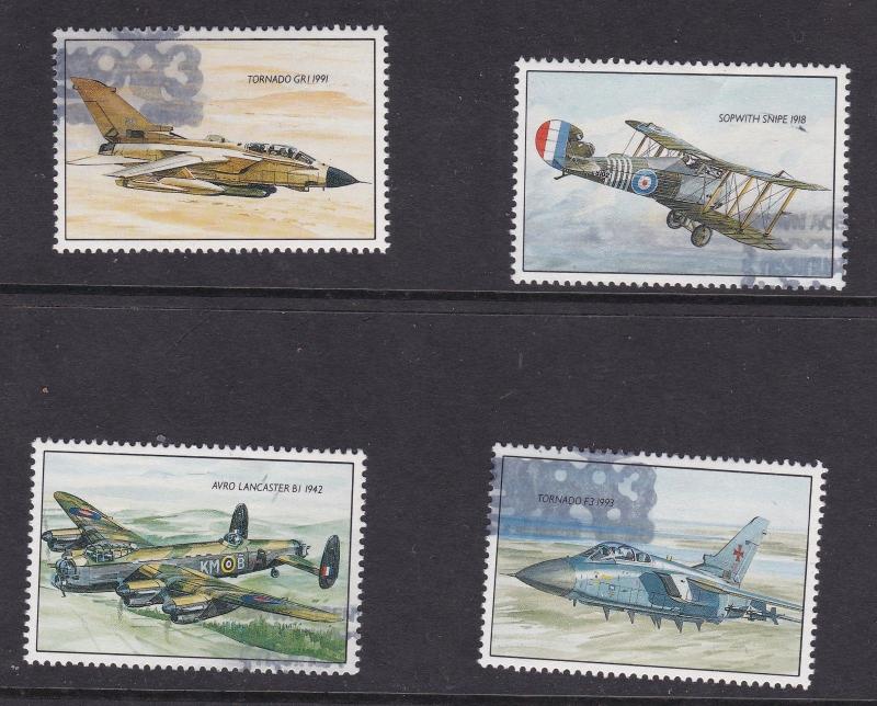 Fighter Aircraft through the ages Stamps used VGC