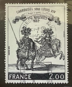 France 1978 Scott 1582 used - 2.00fr, Carousel under Louis XIV, The Tuileries