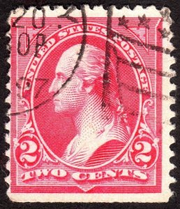 1895, US 2c, Washington, Used, Sc 267