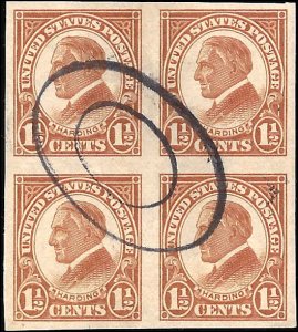 576 Used... Block of 4... SCV $3.75