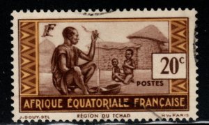 French Equatorial Africa  AEF Scott 40 Used stamp