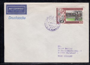 Venzuela - Aug 1, 1967 Airmail Cover to West Germany