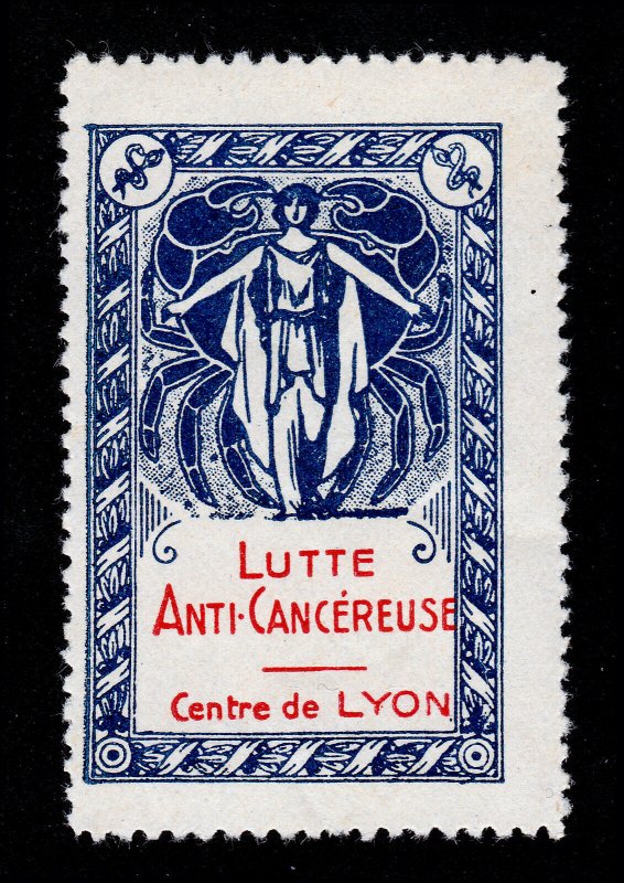 REKLAMEMARKE POSTER STAMP FRANCE LUTTE ANTI-CANCÉREUSE CENTRE DE REIMS