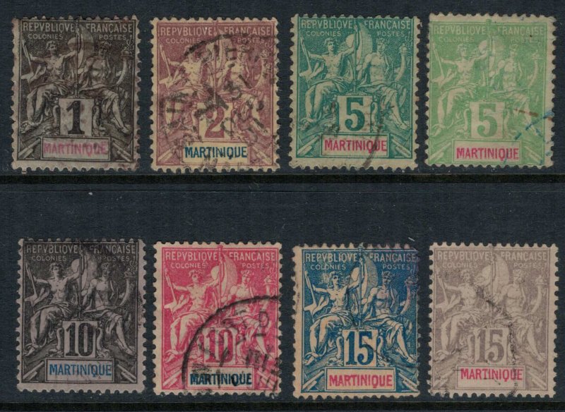 Martinique #33-4,6-41  CV $19.00