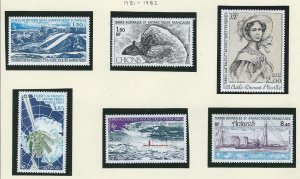 FRENCH SOUTHERN AND ANTARCTIC TERRITORY mnh  Scott Cat # C64-C69