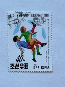 Korea, DPR – 1991 – Single “Soccer”Stamp – SC# 3049 - CTO