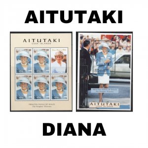 Thematic Stamps - Aitutaki - Diana - Choose from dropdown menu