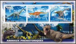 MADAGASCAR DINOSAURS PREHISTORIC ANIMALS ANIMAUX PRÉHISTORIQUES IMPERFORATED