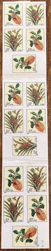 US #BK261 MNH Exploded Booklet of 15 #S11111 Botanical Plants SCV $21.50 L42