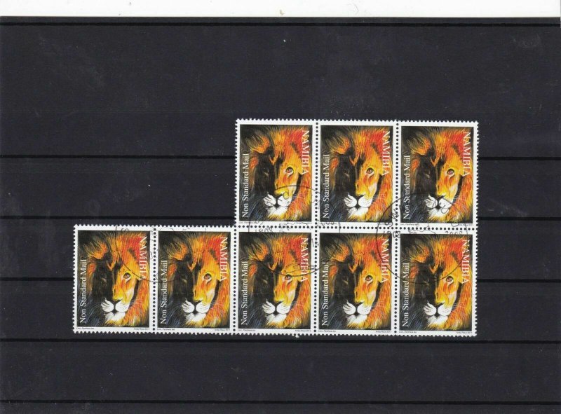 Nambia used lion non standard mail stamps  Ref 10266