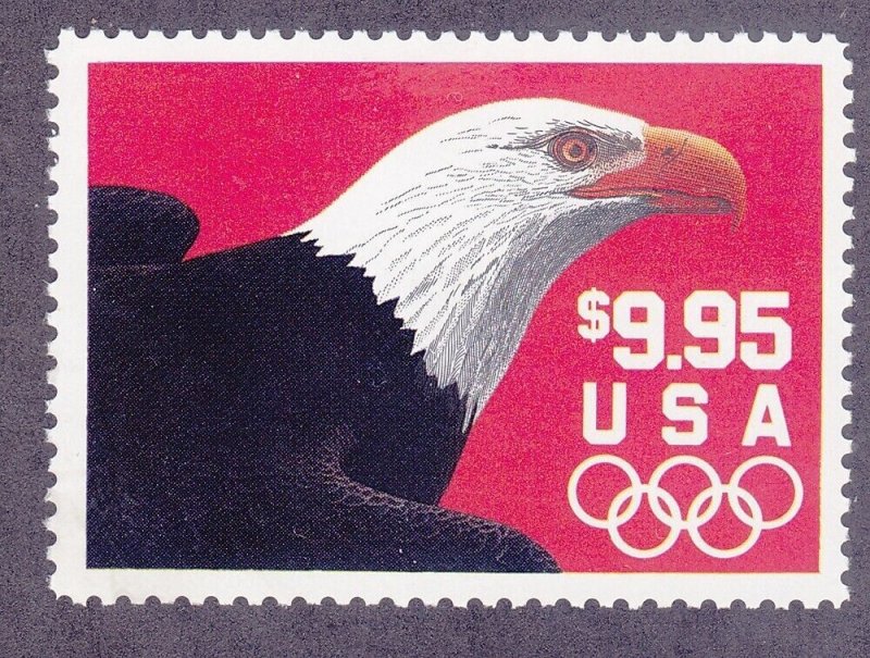 US 2541 MNH OG 1991 $9.95 Eagle and Olympic Rings Issue Very Fine