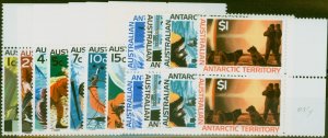 A.A.T 1966-68 Set of 11 SG8-18 Very Fine MNH Pairs