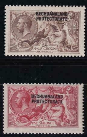 Bechuanaland Protectorate 1920-1923 SC 94-95 MLH SCV $240.00 Set