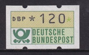 Germany   MNH  1981  automation machine labels 120 pf  automatenmarken