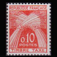 FRANCE 1960 - Scott# J94 Wheat 10c NH