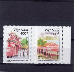 Vietnam 1996 Centenary of the Hue National School set (2) Perforated Mint (NH)