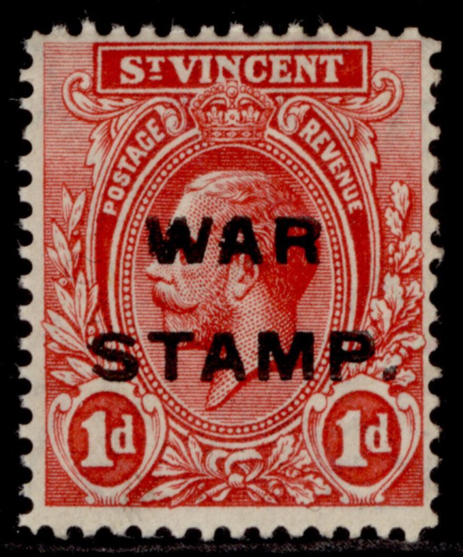 ST. VINCENT GV SG124, 1d carmine-red, NH MINT.