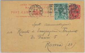 86257   - MALTA - Postal History - POSTAL STATIONERY CARD to ITALY  1923