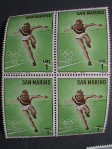 SAN MARINO-1964-SC# 582-4 OLYMPIC GAMES-TOKYO'64 MNH BLOCK-SET VERY FINE