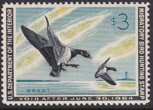 RW30 U.S. 1963 Federal Duck Stamp $3.00 MVLH CV $60.00