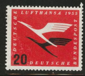 German Federal Republic Scott C64 MH*1955 Airmail dry gum