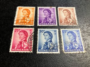 Hong Kong Scott 203b 204b 206b 207a 208a 211a Used