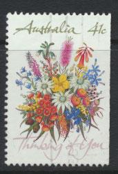 SG 1230  SC# 1164a right margin imperf  Used  Wildflowers perf 14