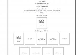 JORDAN STAMP ALBUM PAGES 1918-2011 (288 PDF digital pages)