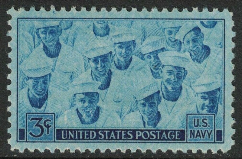 Scott 935- United States Navy, Sailors- MNH 3c 1945- unused mint stamp