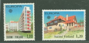 Finland #608-609  Single (Complete Set) (Architecture) (Europa)