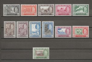 MALAYA/KELANTAN 1957/63 SG 83/94 MNH Cat £75