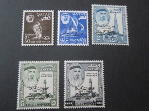 Qatar 1964 Sc 42-6 John F Kennedy set MNH