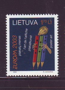 Lithuania Sc 743 2003 Europa stamp mint NH