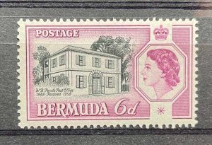 (316) BERMUDA 1959 : Sc# 168 POST OFFICE 1848 MNH VF