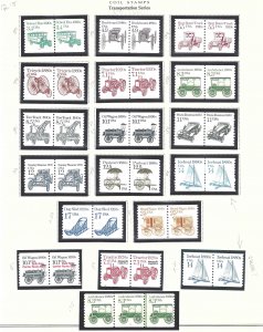 U.S. 2123-2136 Mint,OG,NH... Pairs/Line Pairs... SCV $12.15